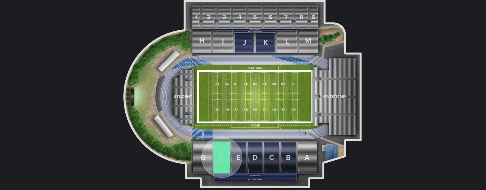 Seat view from Lower Sideline