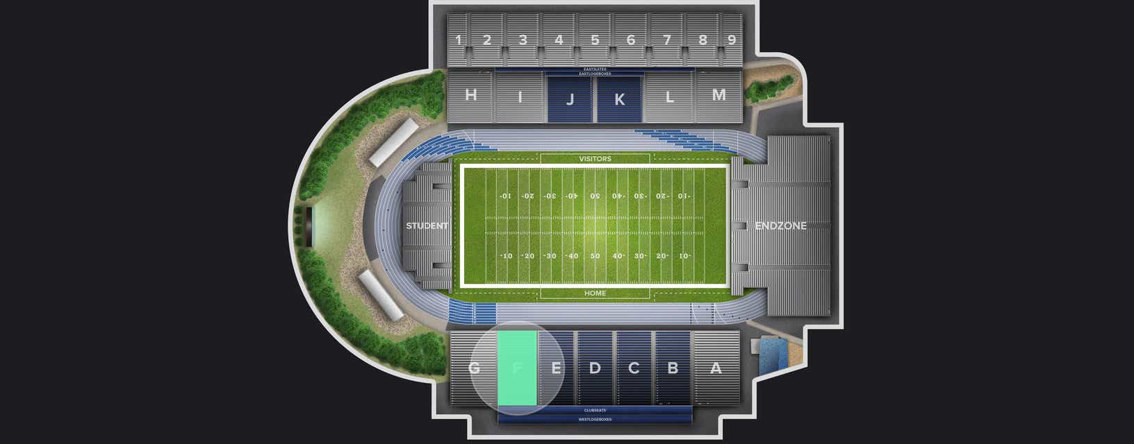 Seat view from Lower Sideline
