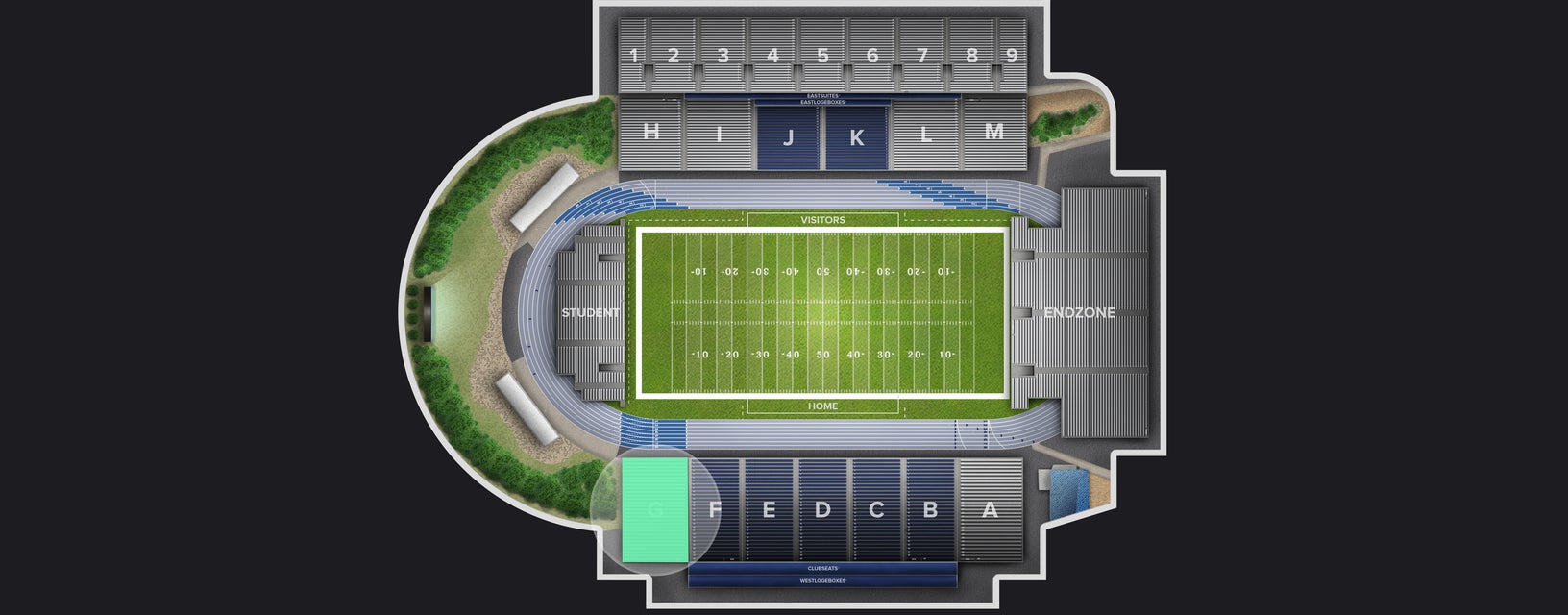 Seat view from Lower Sideline