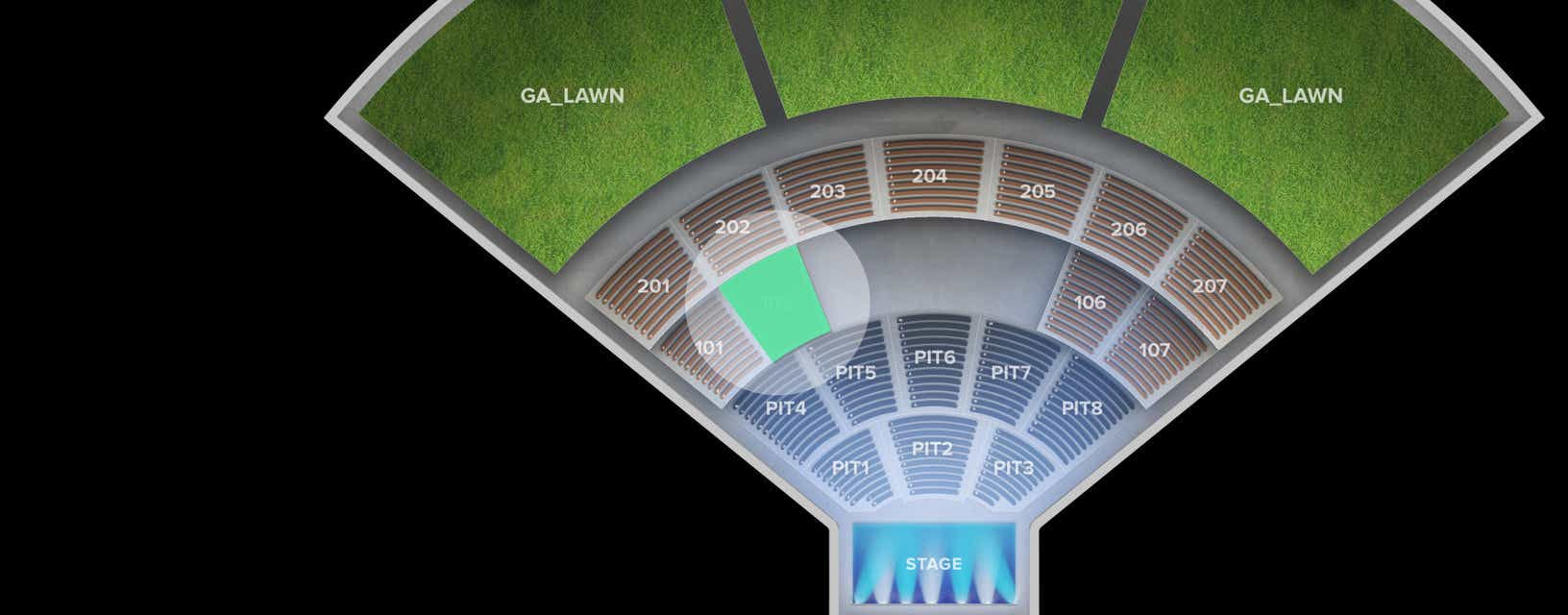 Seat view from Lower