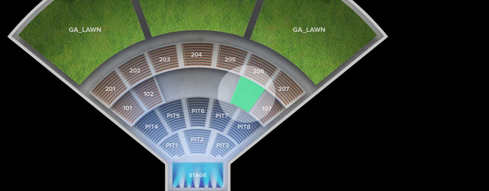 Seat view from Lower