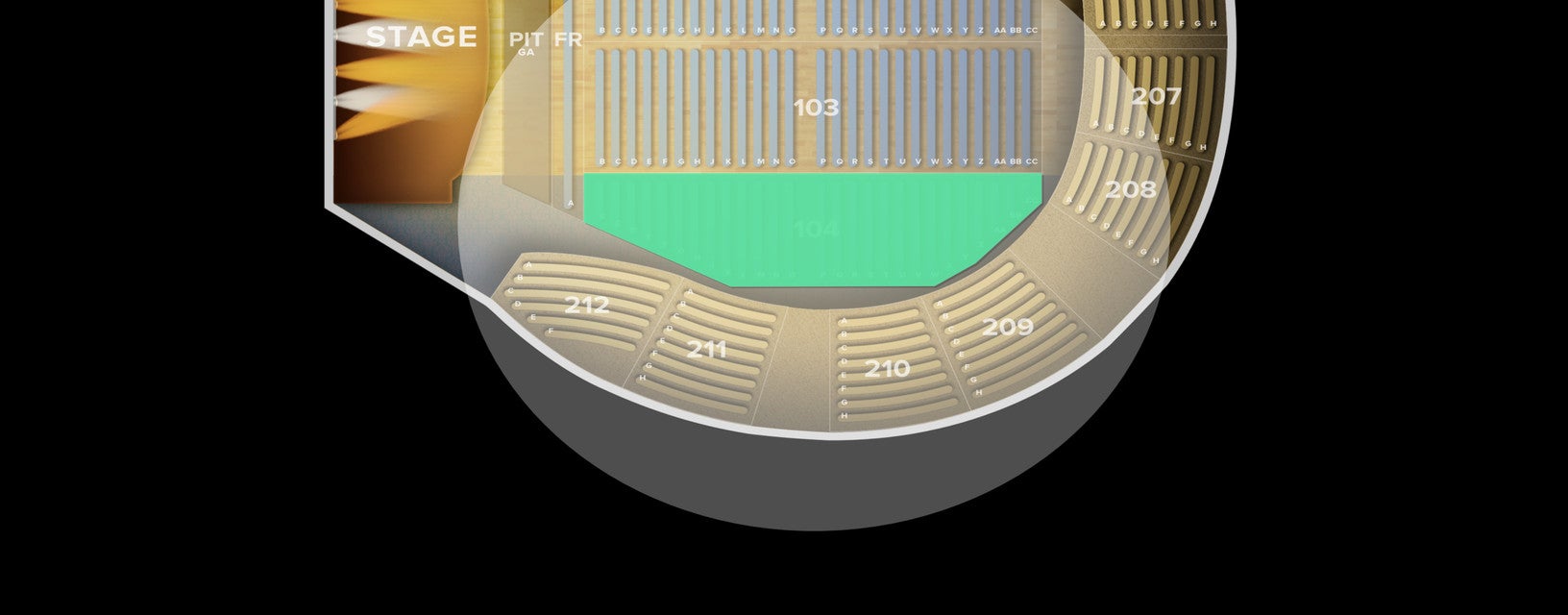 Seat view from Lower