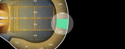 Seat view from Upper