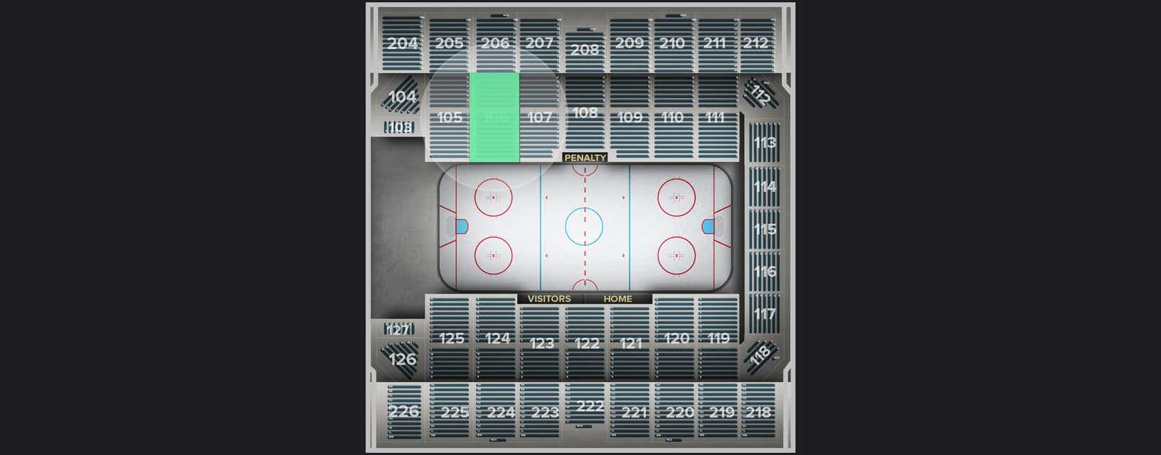 Seat view from Section