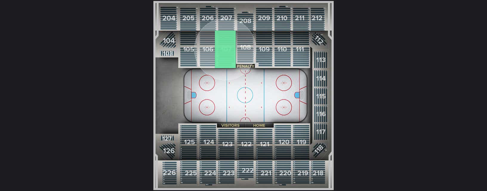 Seat view from Section