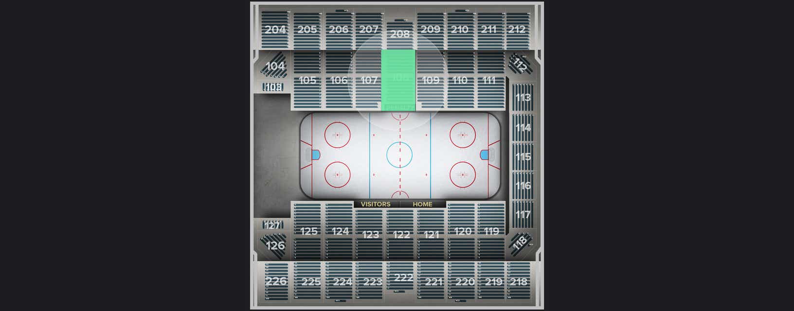 Seat view from Section
