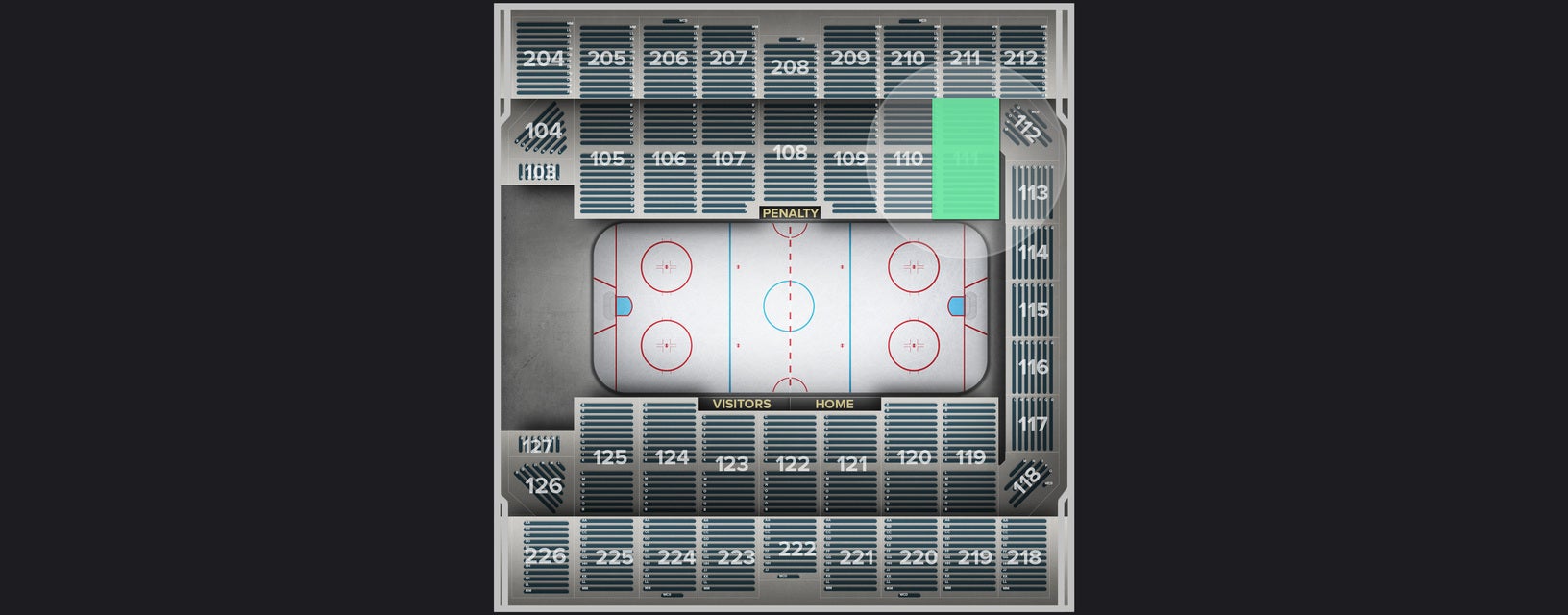 Seat view from Section