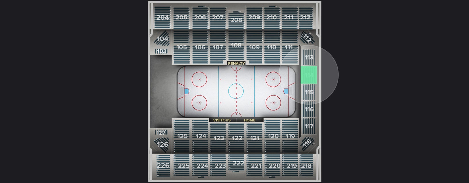 Seat view from Section
