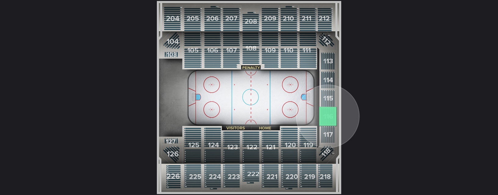 Seat view from Section