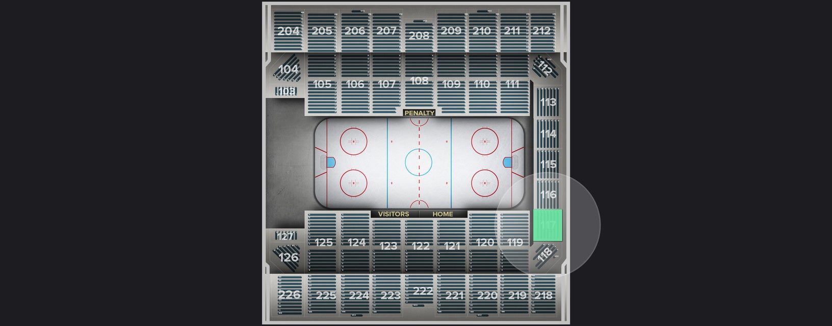 Seat view from Section