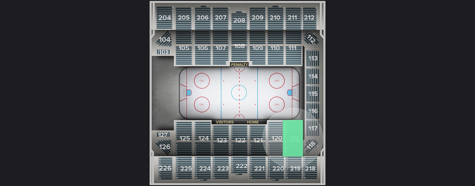 Seat view from Section