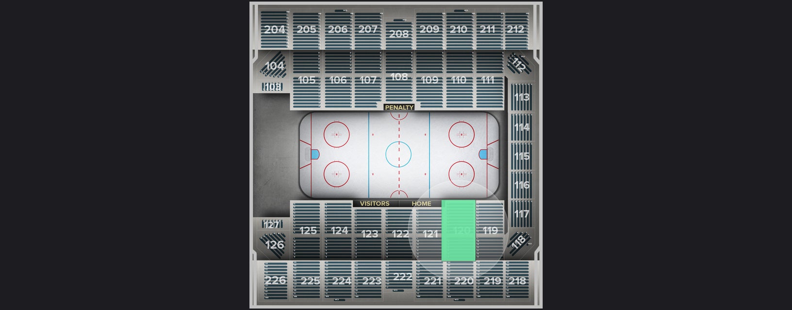 Seat view from Section