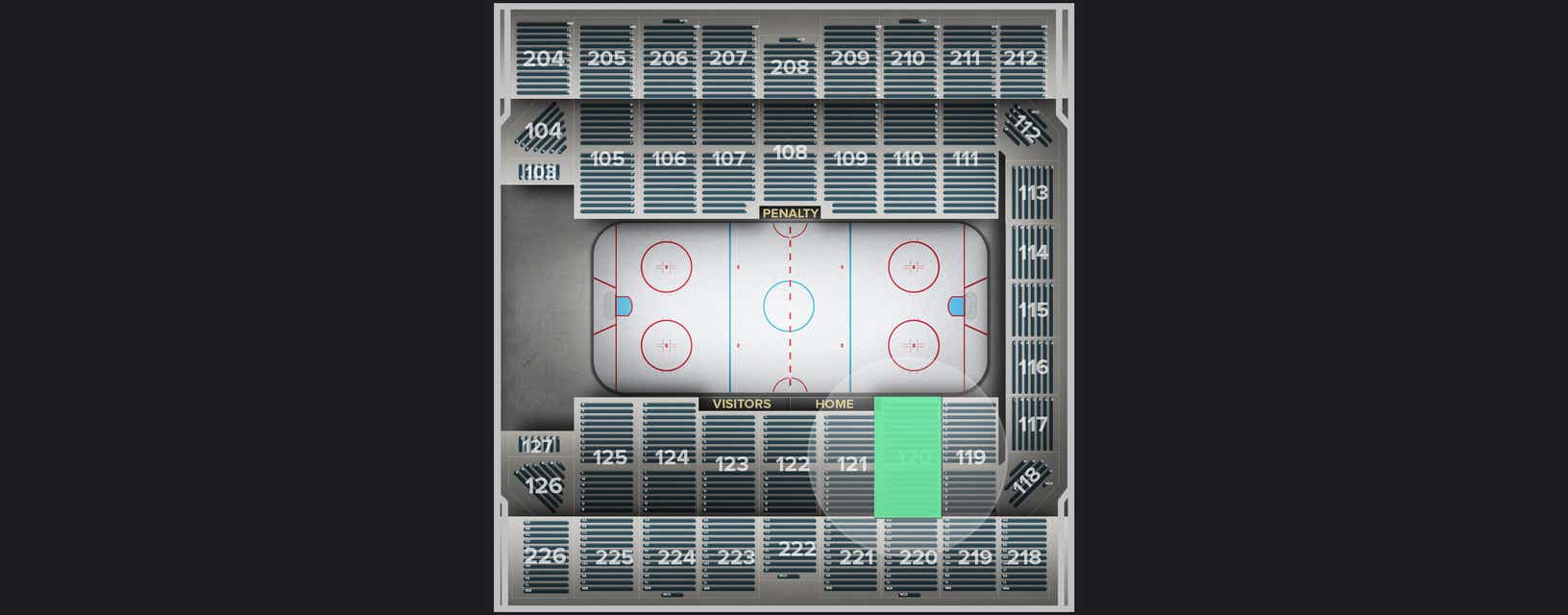 Seat view from Section