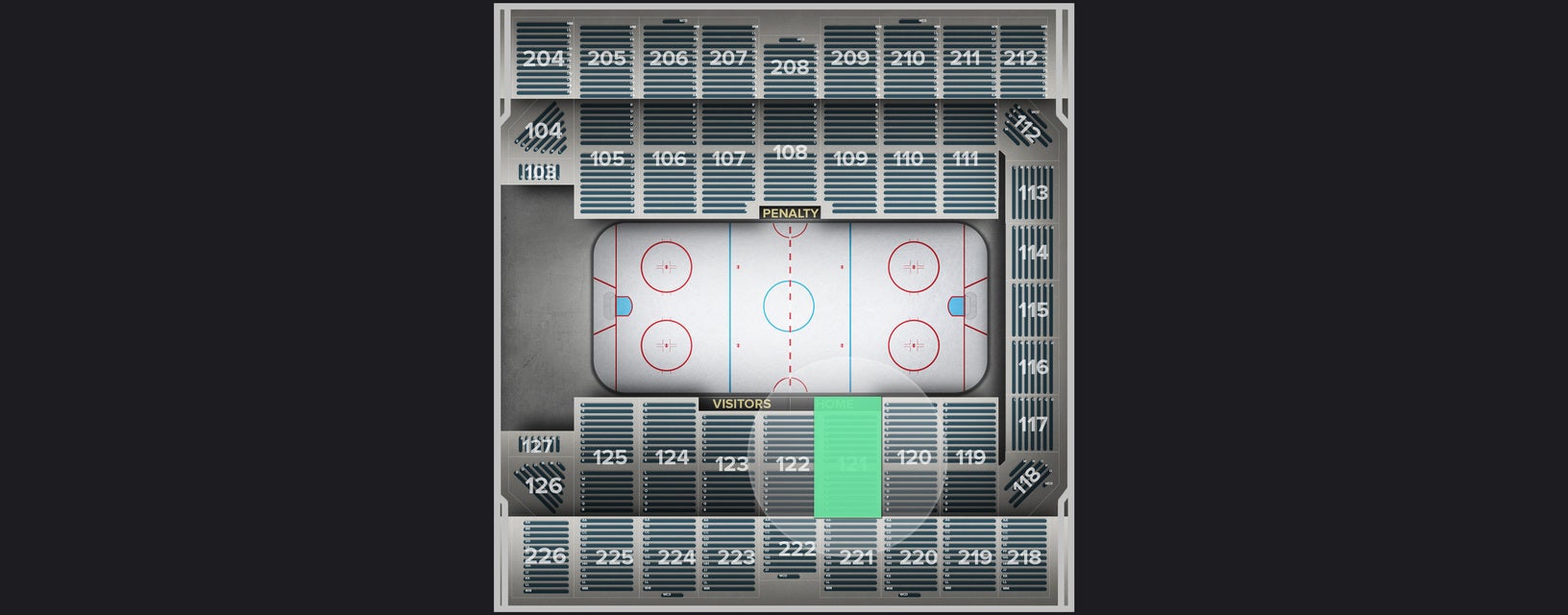 Seat view from Section