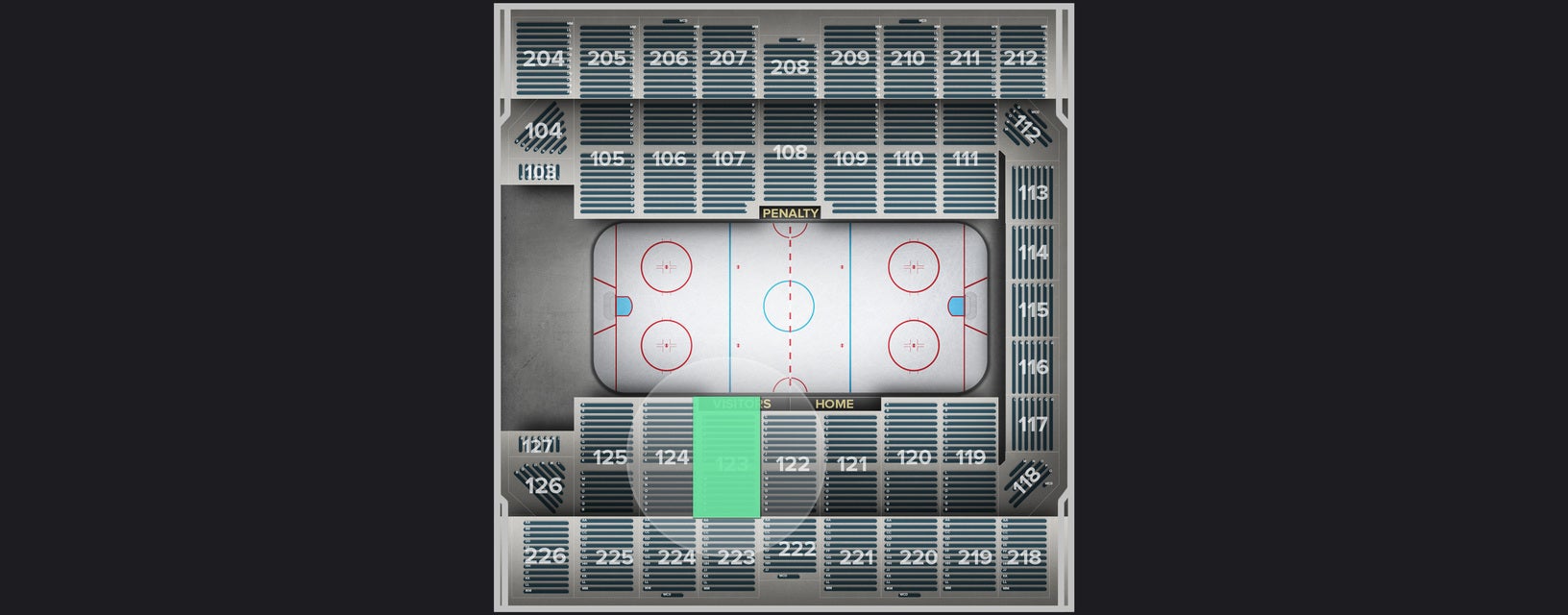 Seat view from Section