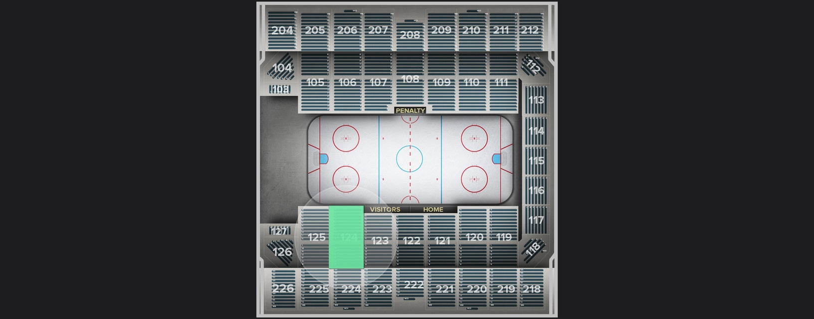 Seat view from Section