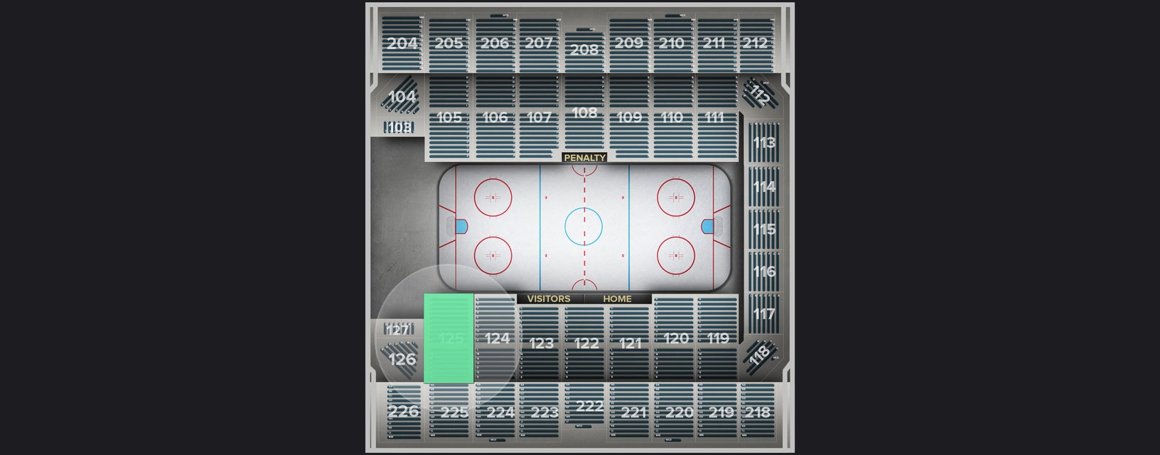 Seat view from Section