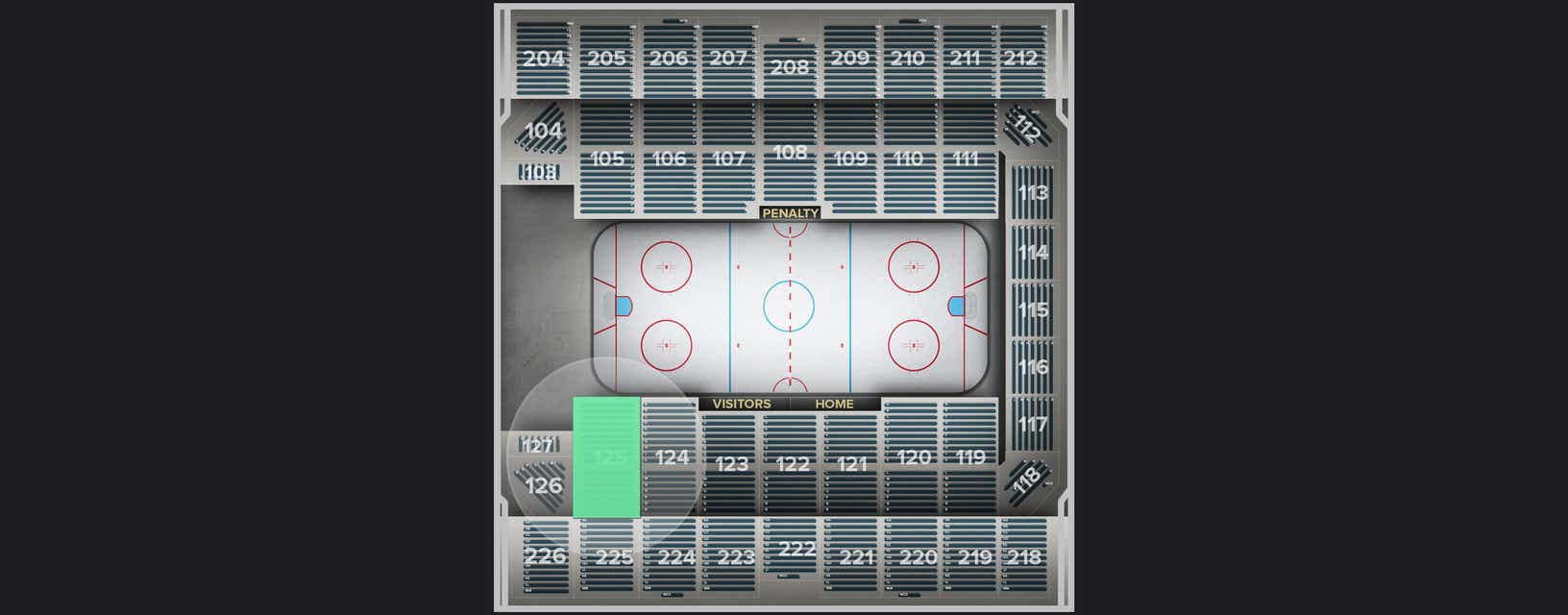 Seat view from Section