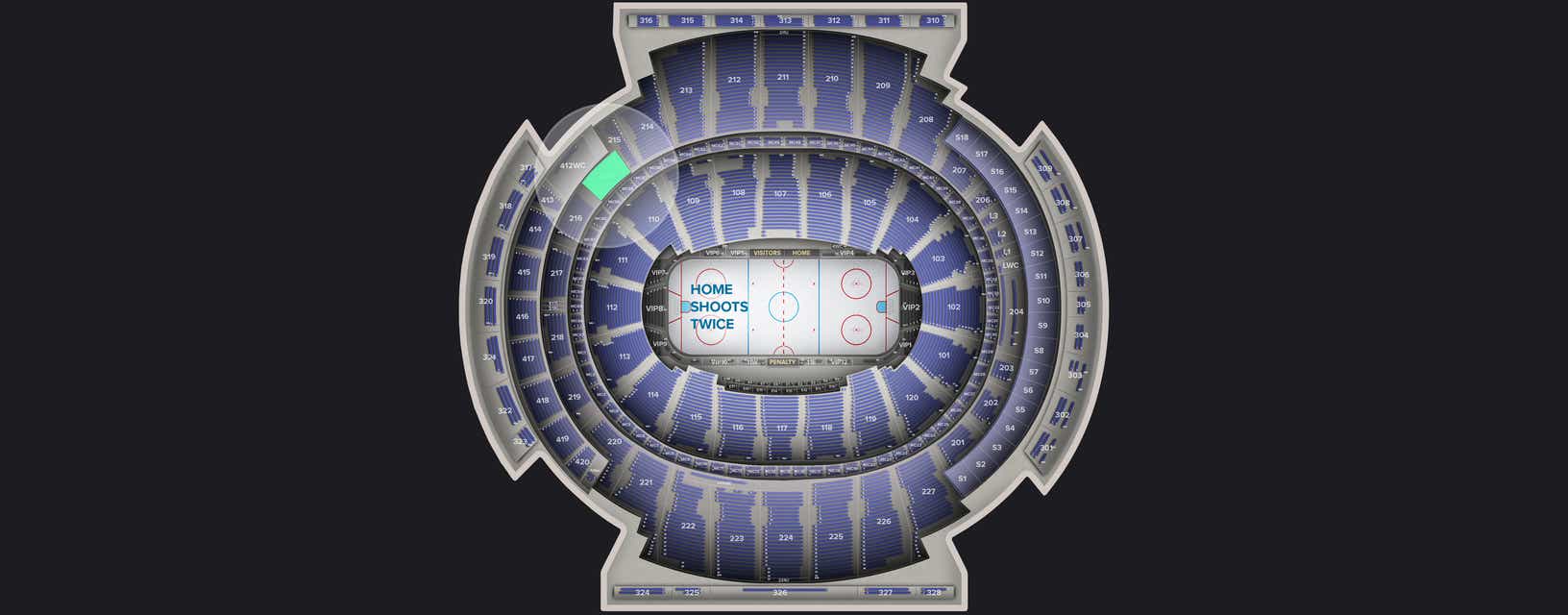 Seat view from Middle