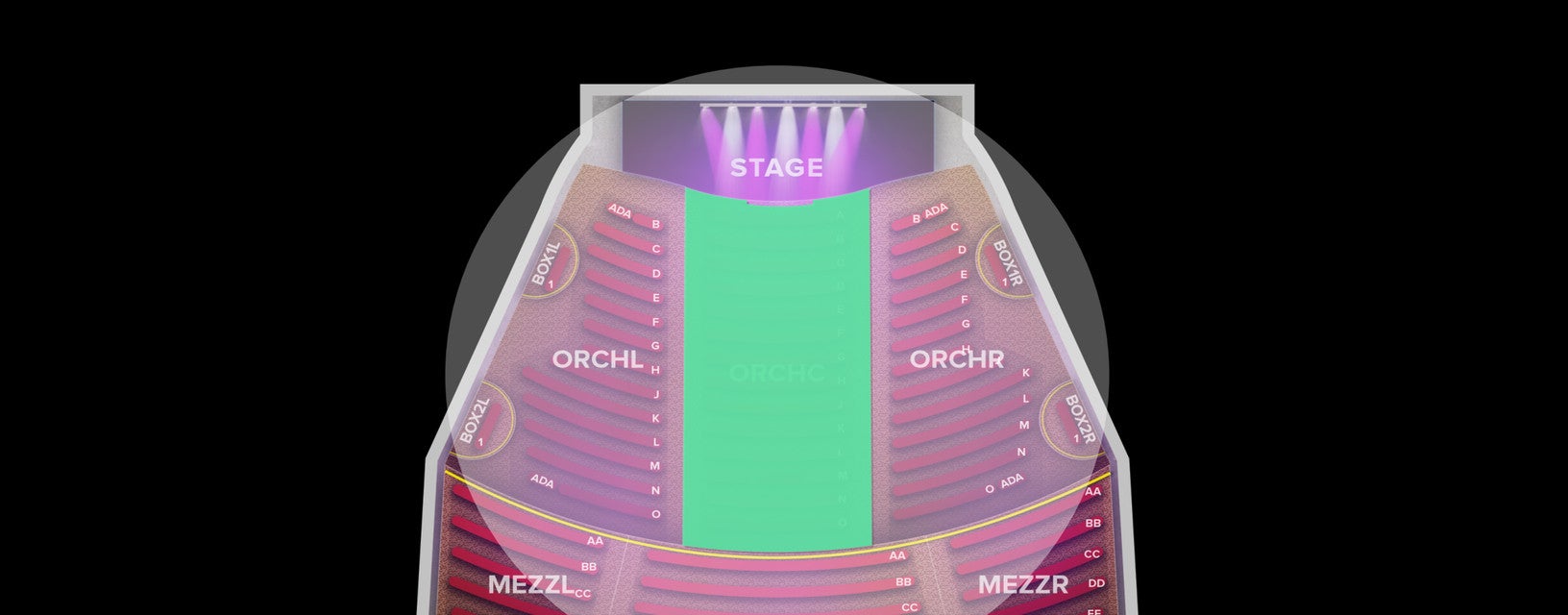 Seat view from Orchestra