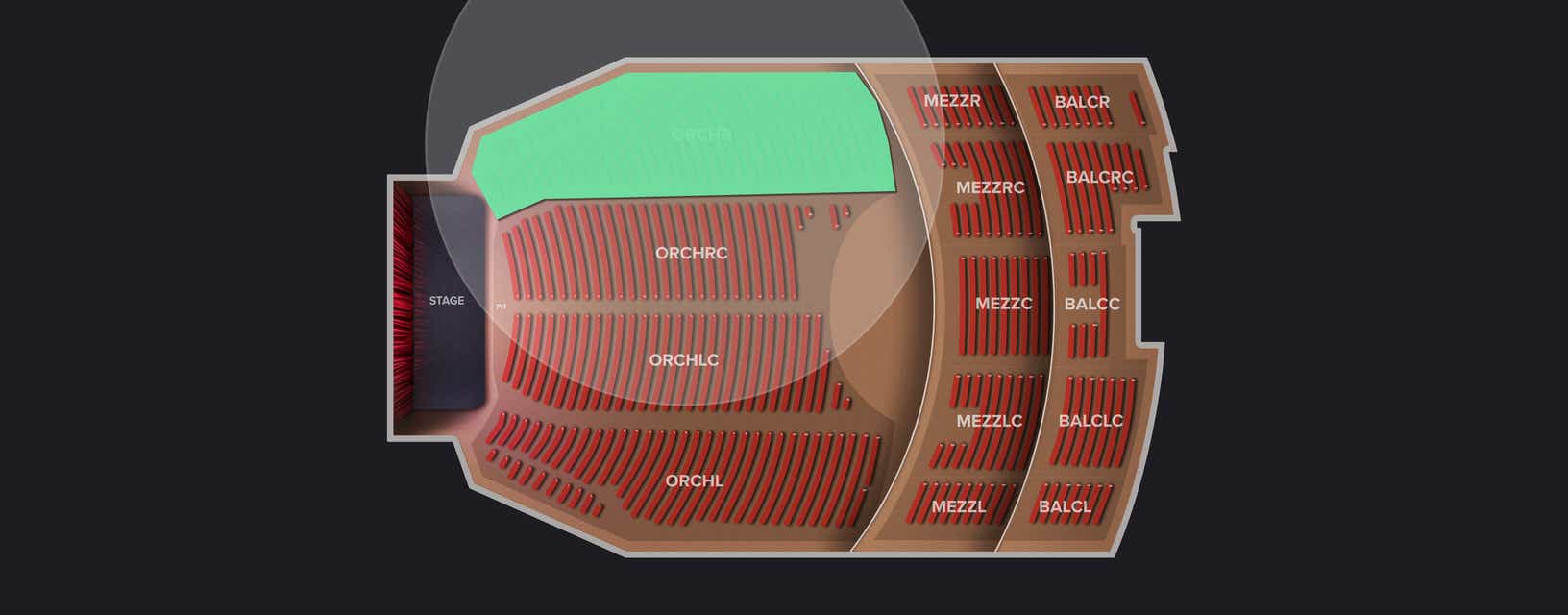 Seat view from Orchestra Right