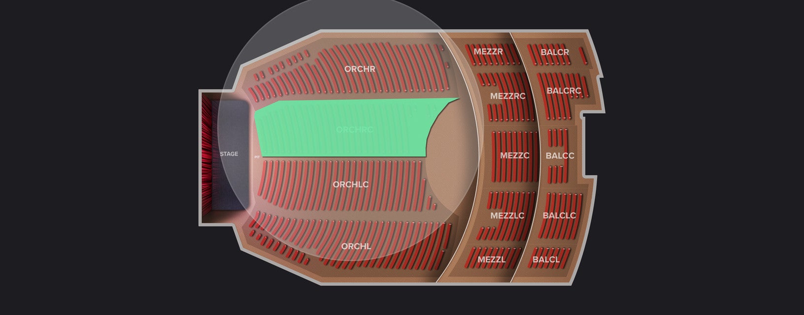Seat view from Orchestra Right Center
