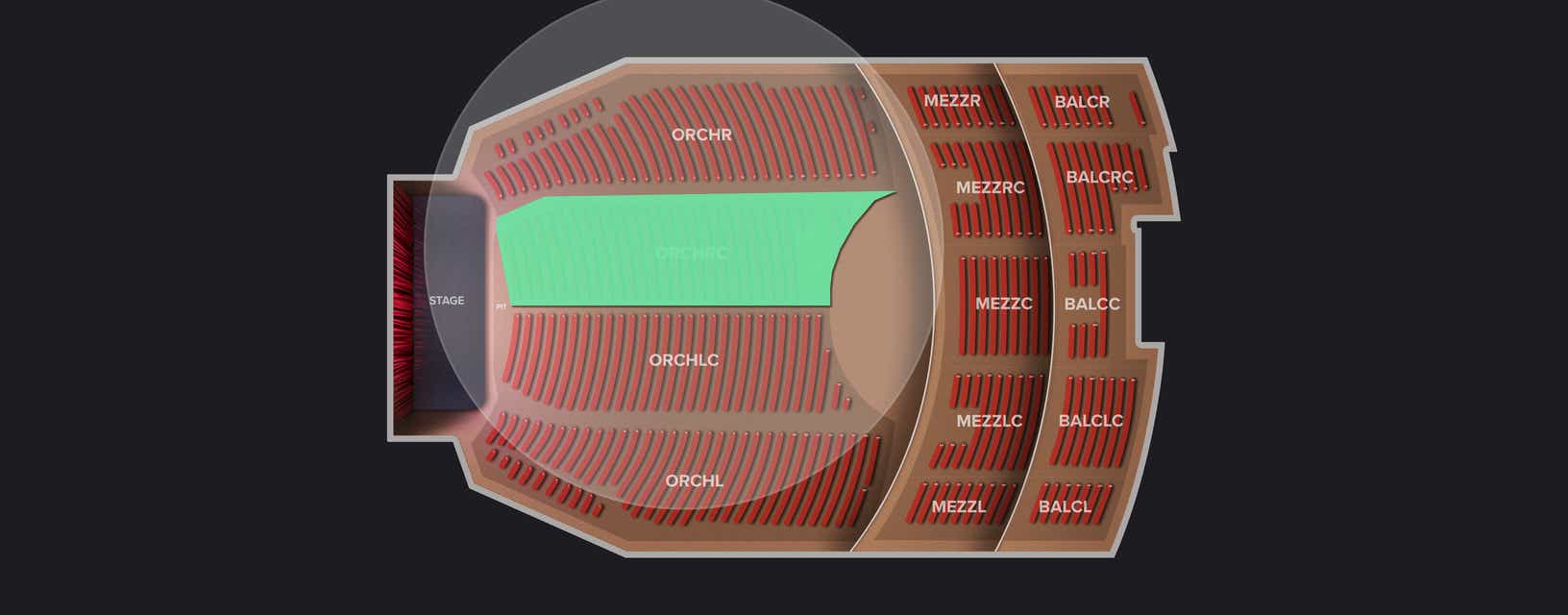 Seat view from Orchestra Right Center