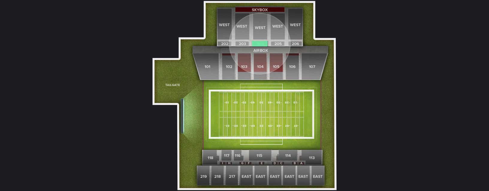 Seat view from West Stand