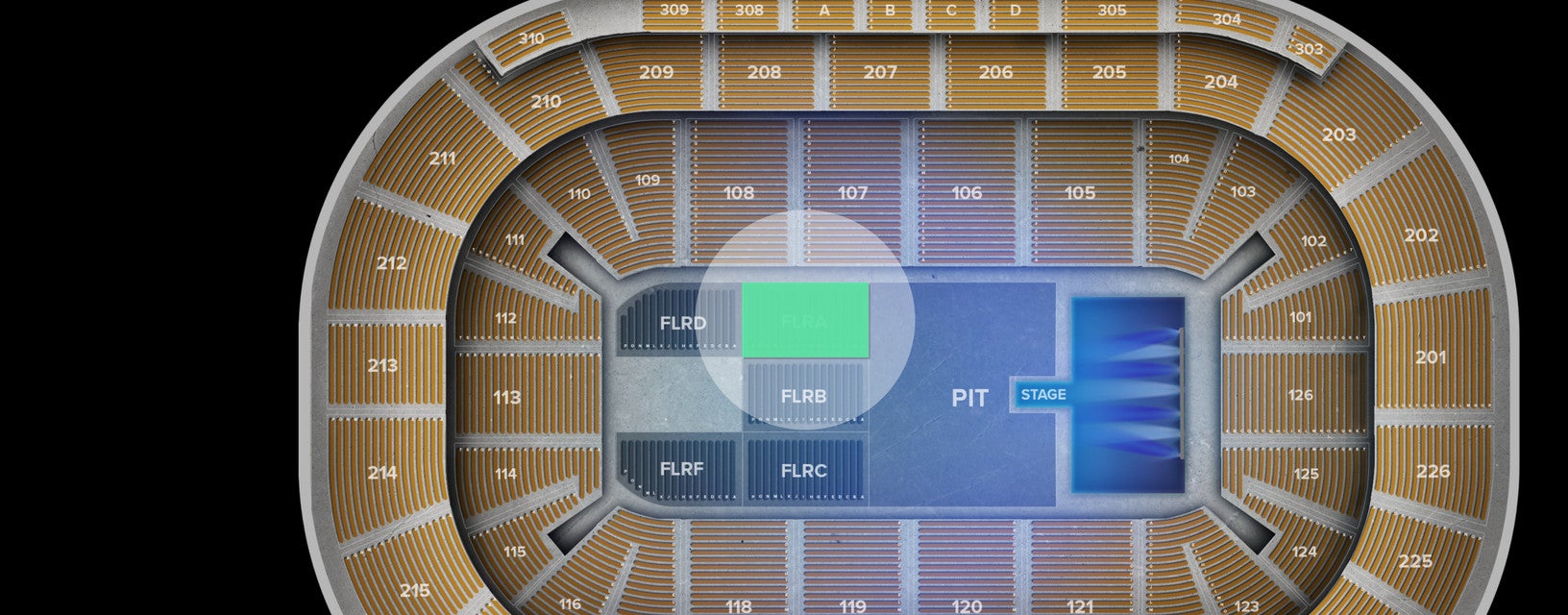 Seat view from Floor
