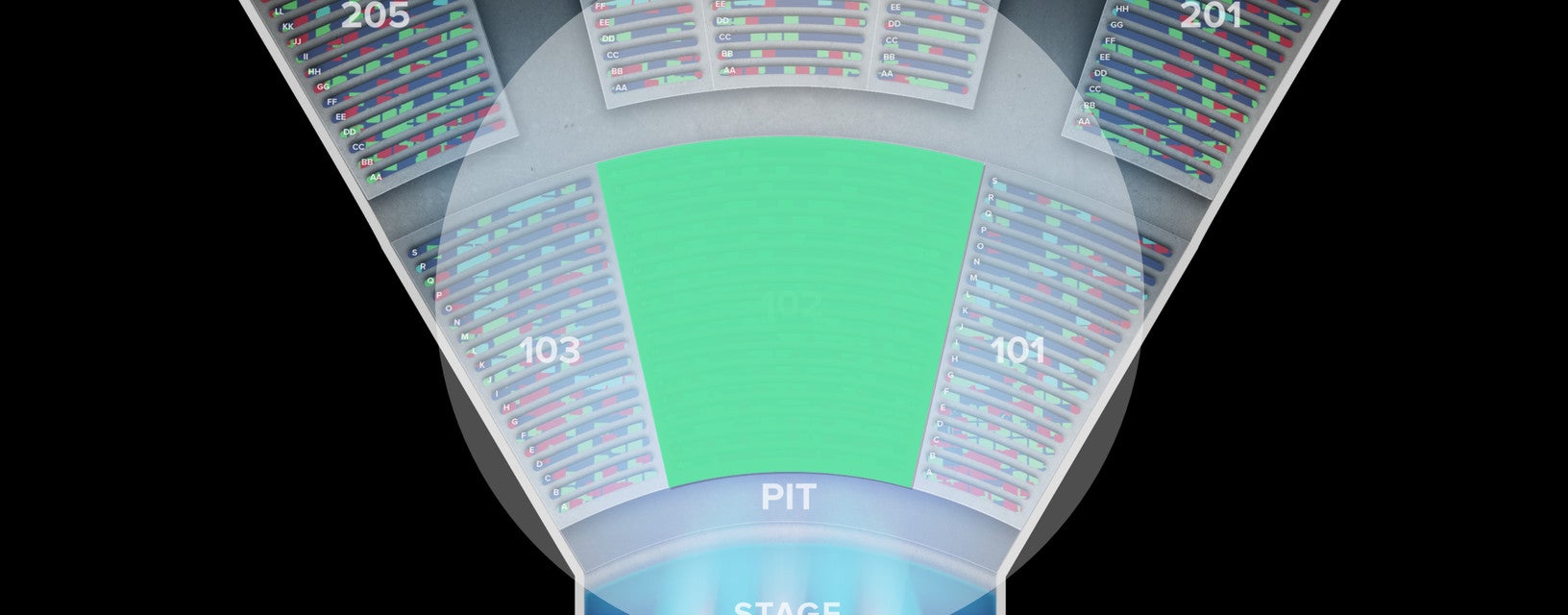 Seat view from Lower