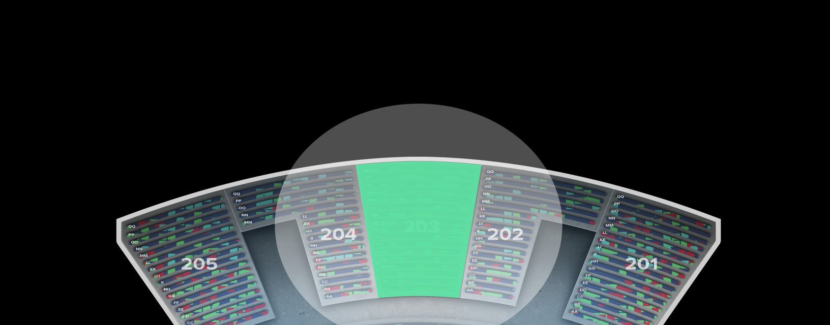 Seat view from Upper