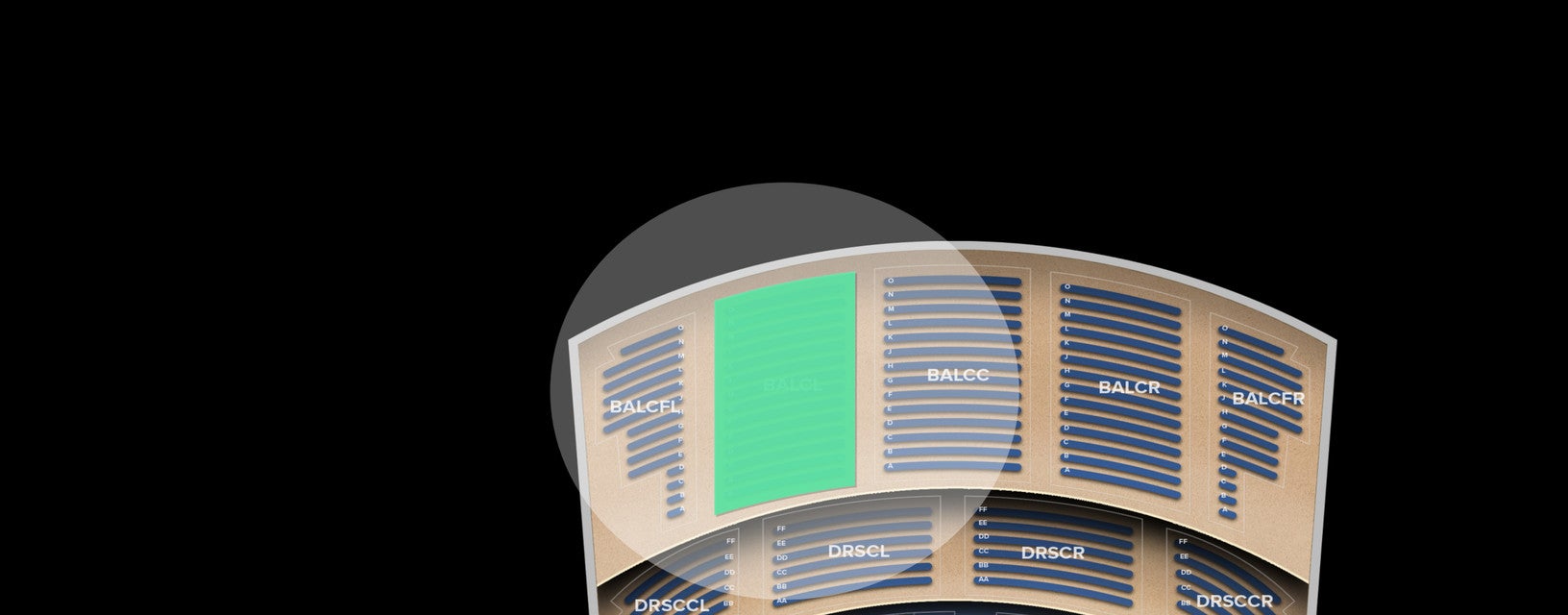 Seat view from Balcony Left
