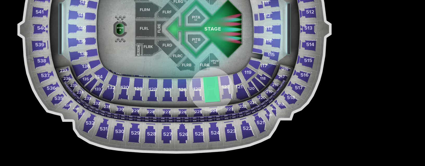 Seat view from Lower Sideline