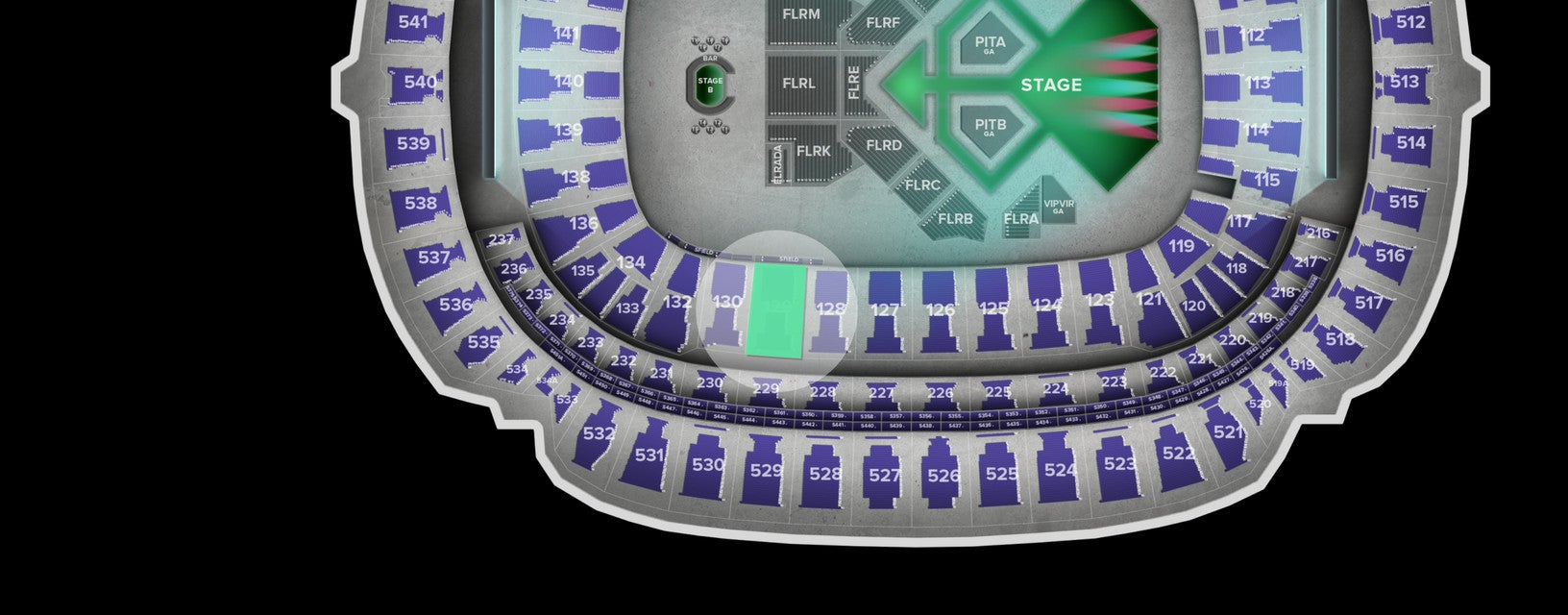 Seat view from Lower Sideline