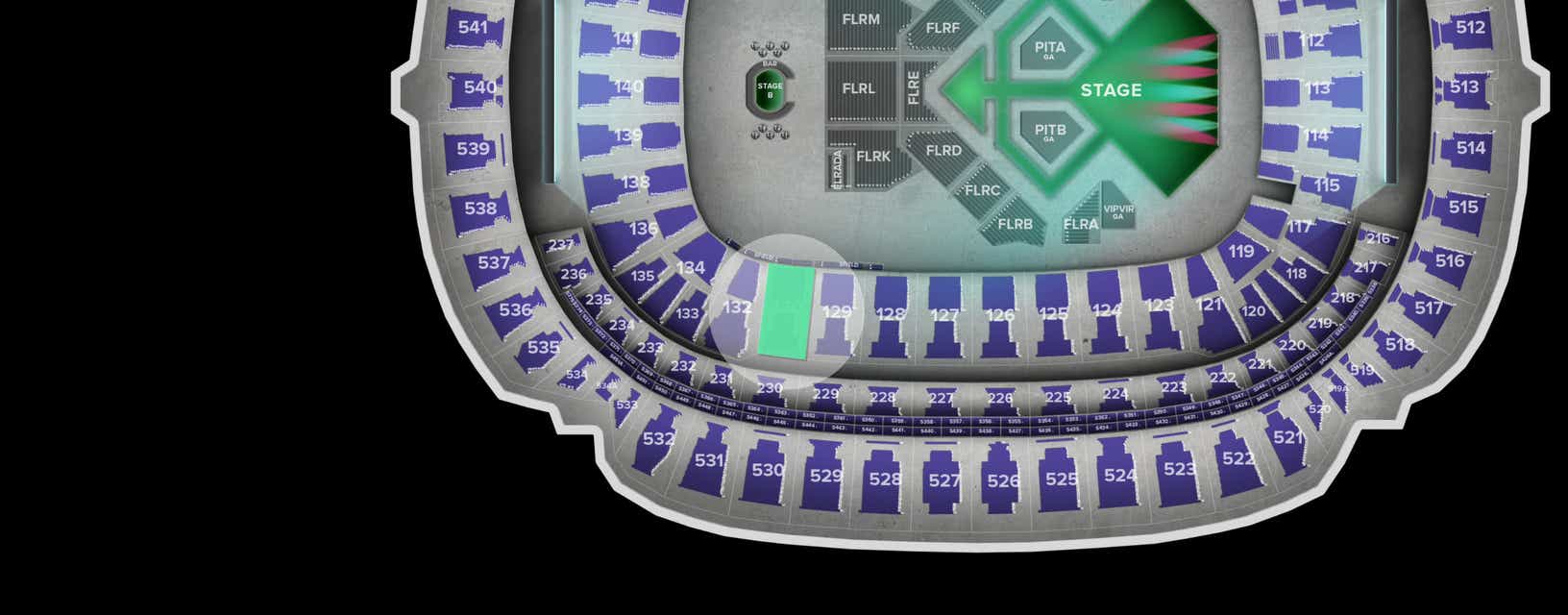 Seat view from Lower Sideline