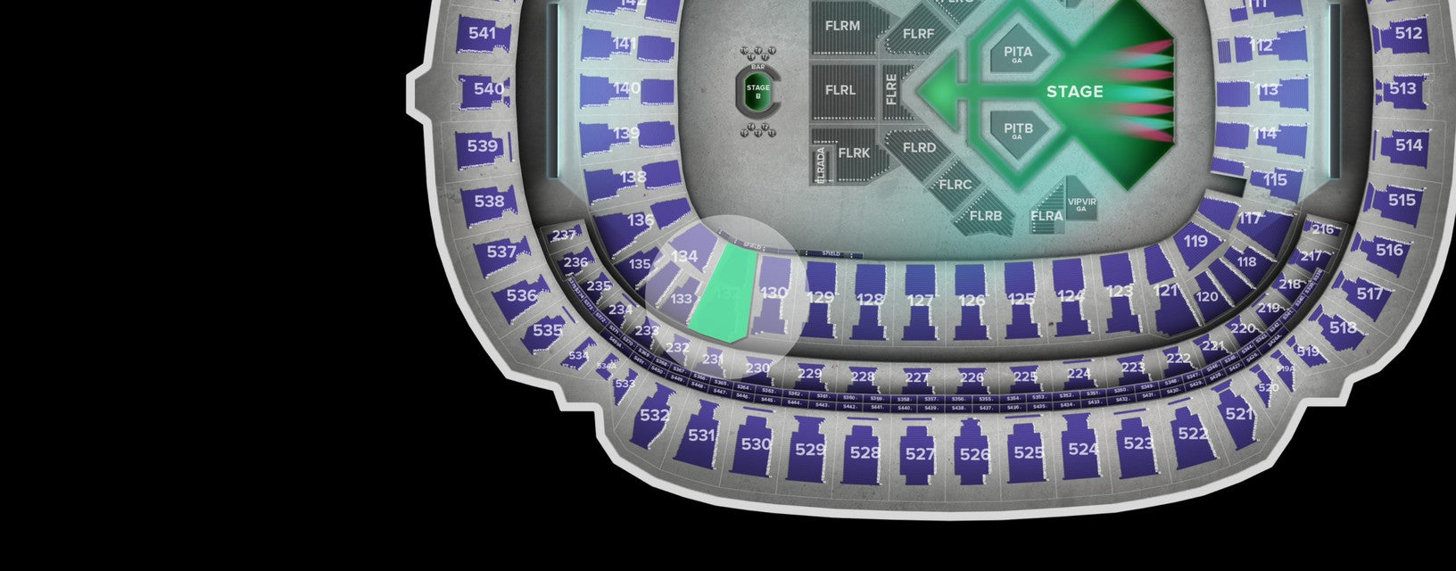 Seat view from Lower Sideline