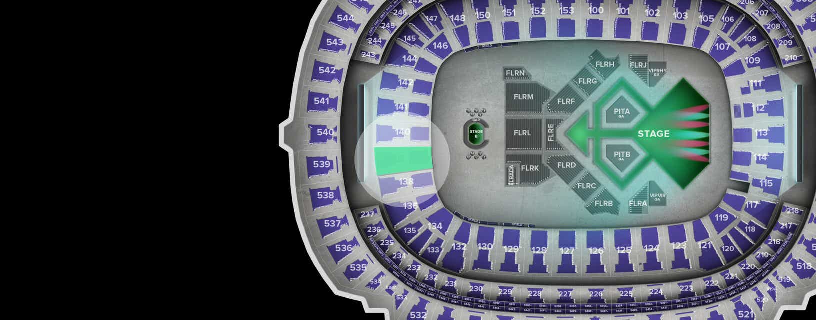 Seat view from Lower Endzone