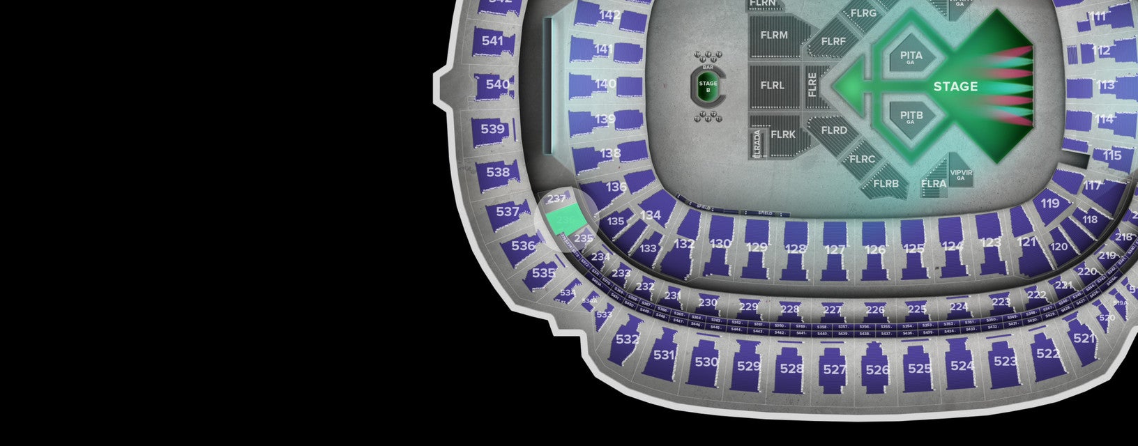 Seat view from Club
