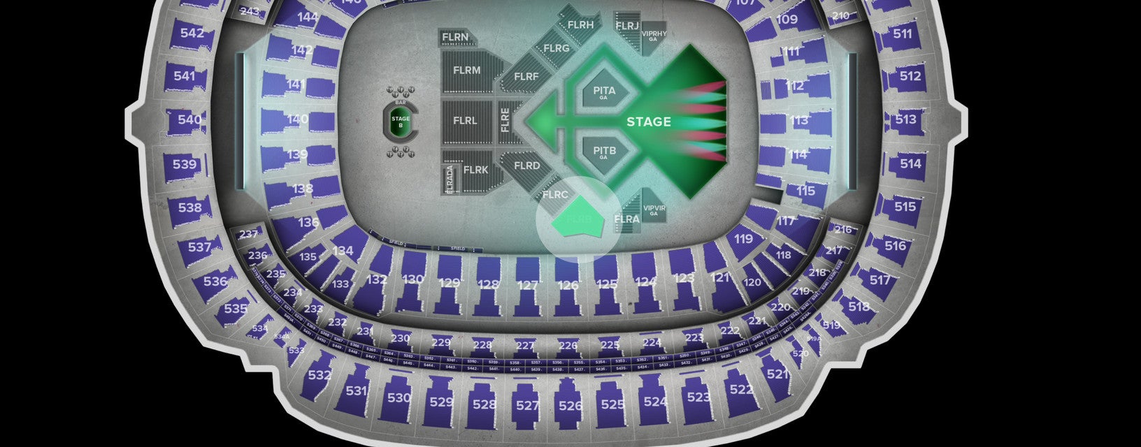Seat view from Floor