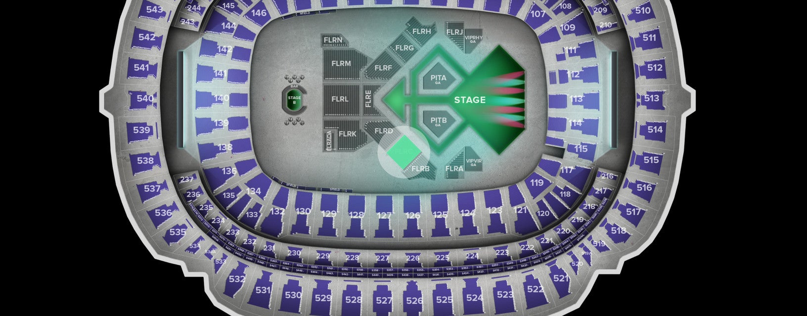 Seat view from Floor