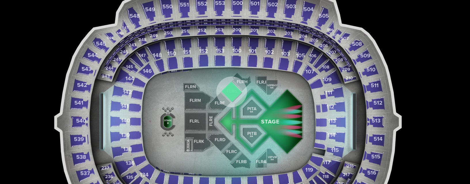 Seat view from Floor