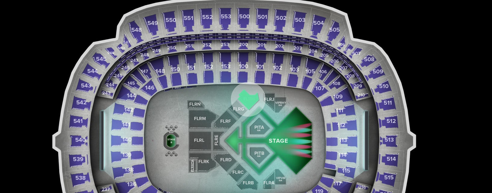 Seat view from Floor
