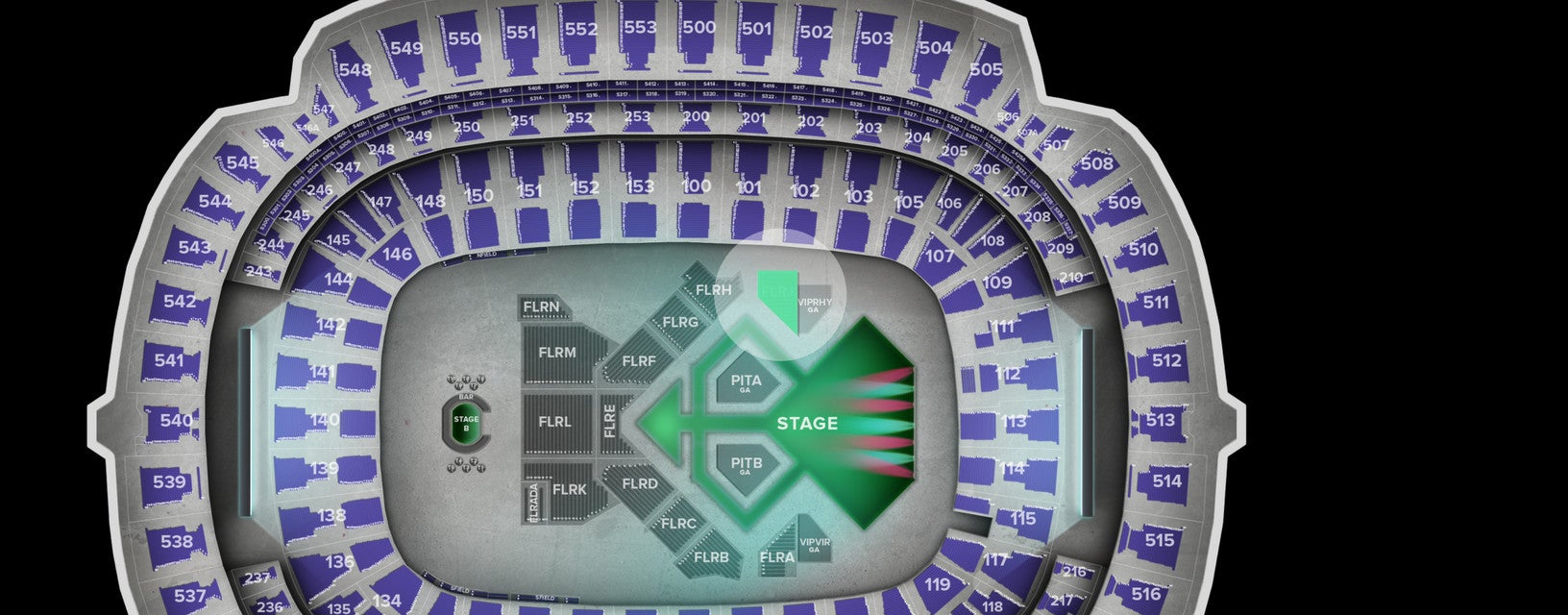 Seat view from Floor