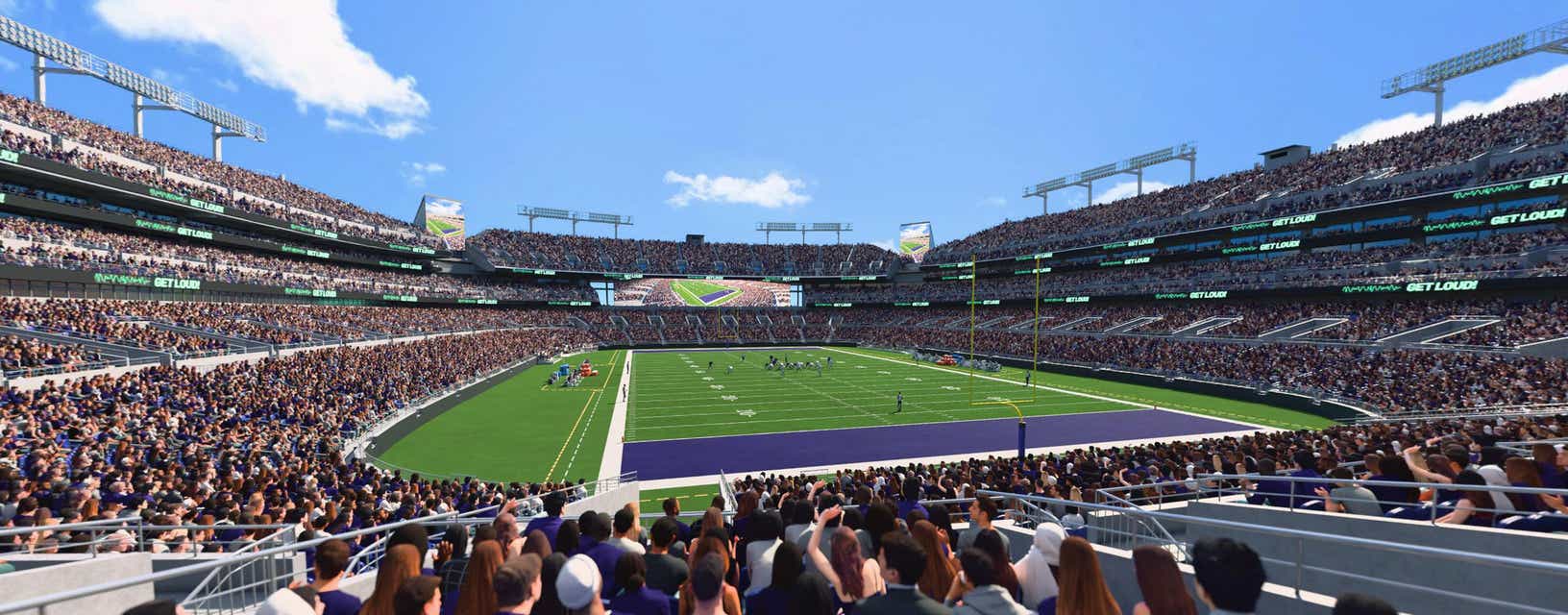 Seat view from Lower Endzone