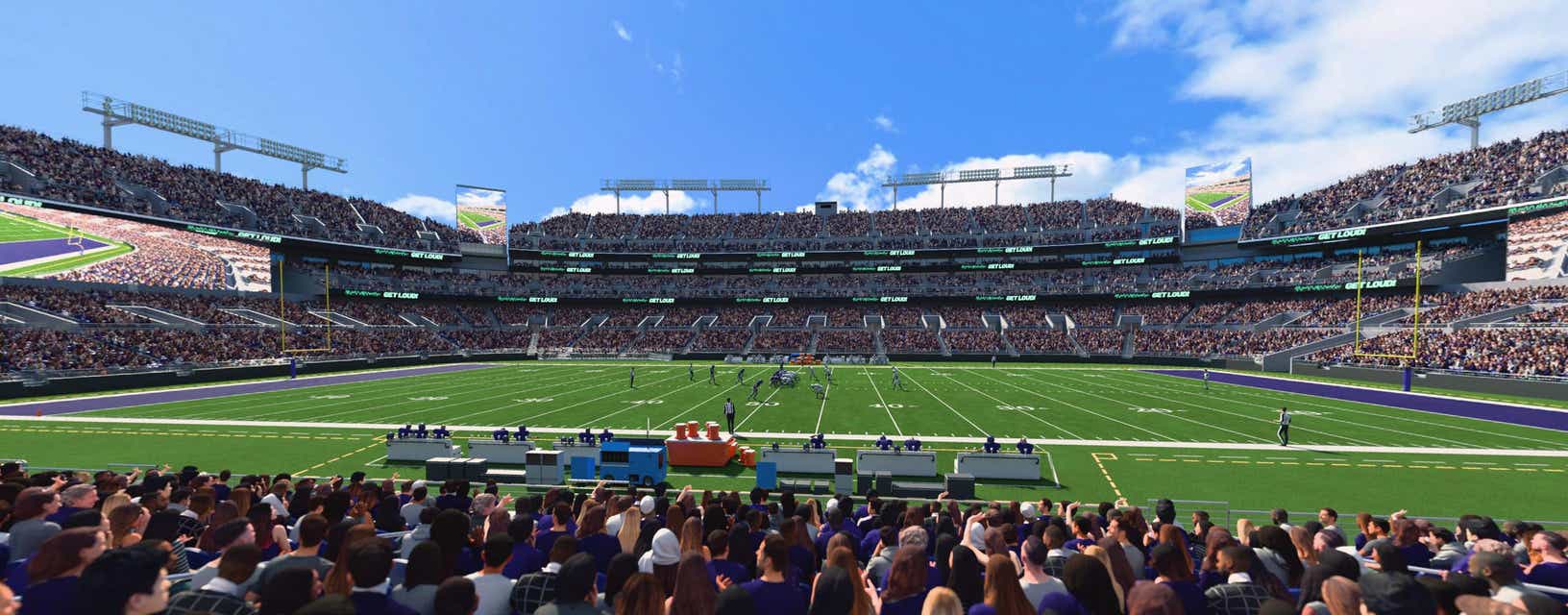 Seat view from Lower Midfield