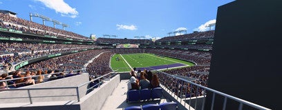 Seat view from Club