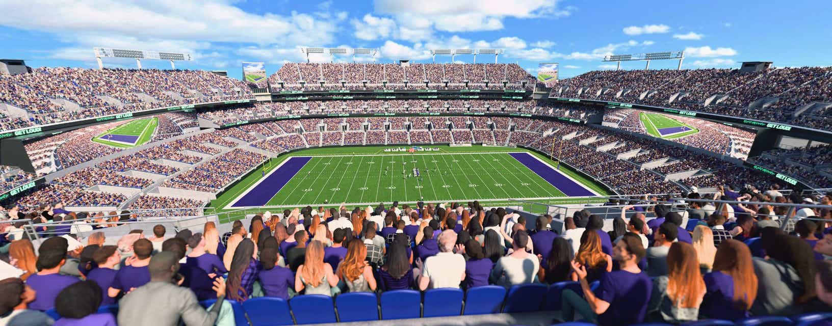 Seat view from Upper Midfield