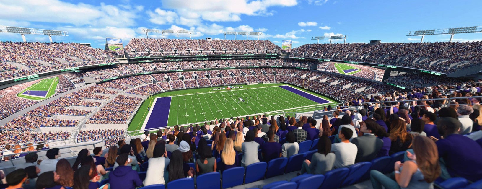 Seat view from Upper Sideline