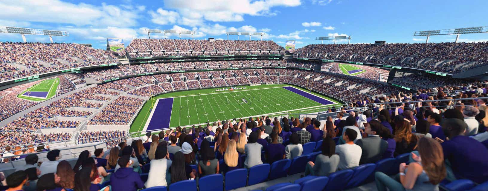 Seat view from Upper Sideline