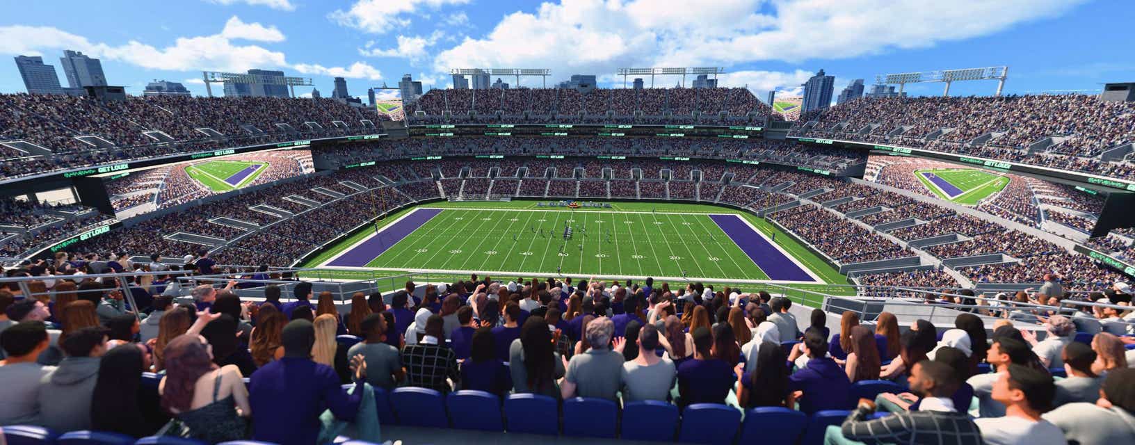 Seat view from Upper Midfield